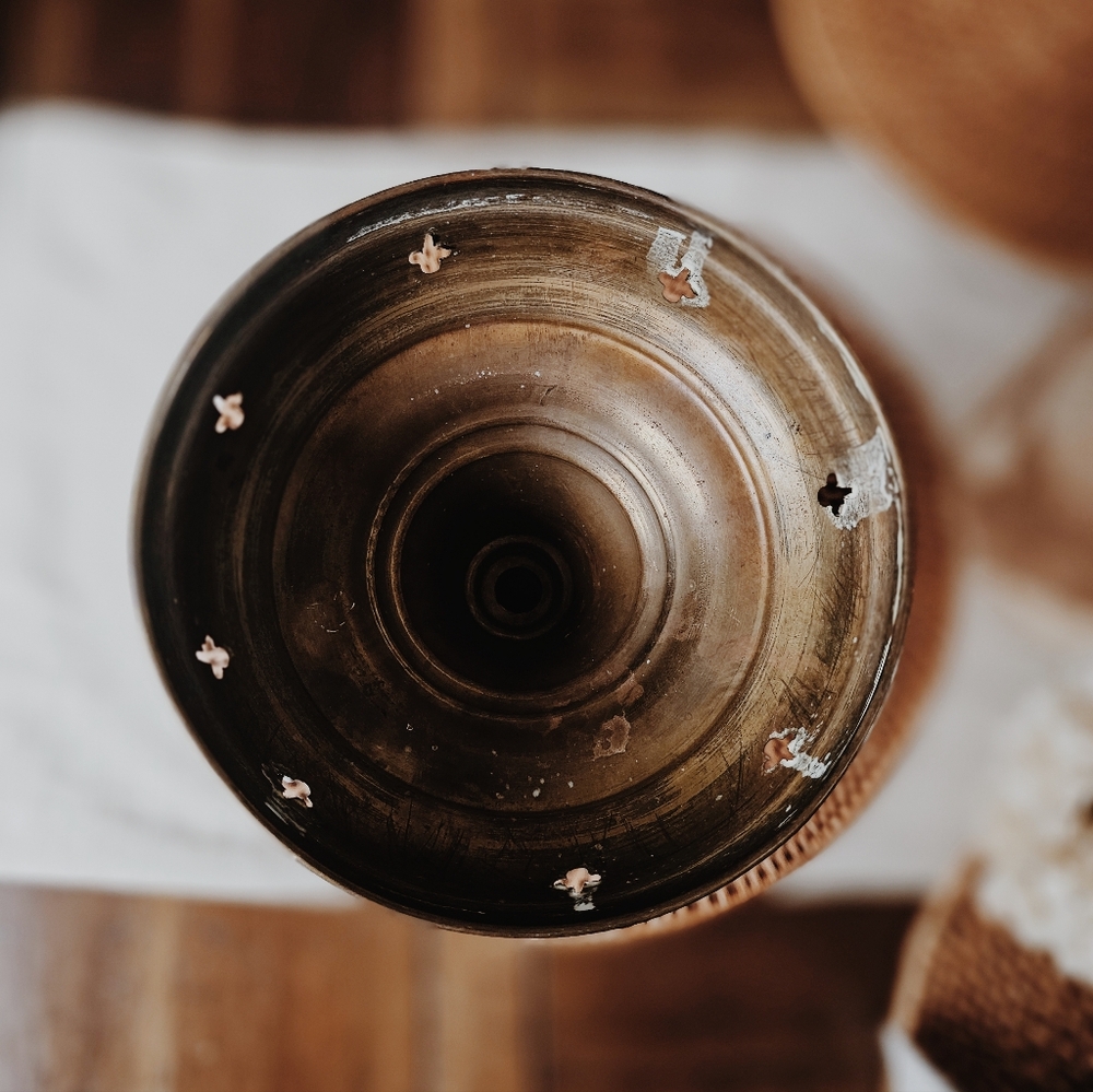 Vintage Brass Oil Lamp - Picture 4 of 4